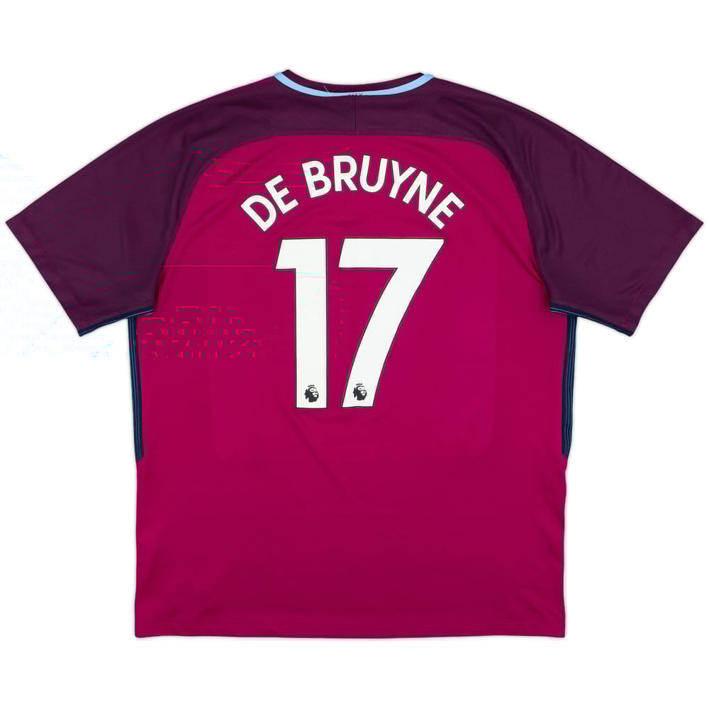 2017-18 Manchester City Away Shirt De Bruyne #17 - 8/10 - (XL)
