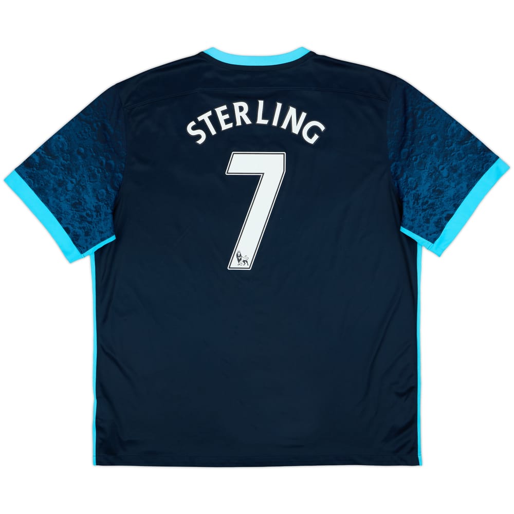 2015-16 Manchester City Away Shirt Sterling #7 - 7/10 - (XXL)