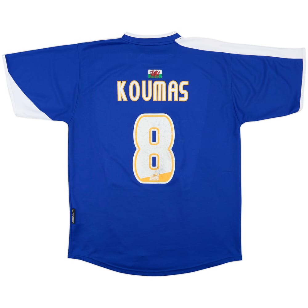 2005-06 Cardiff City Home Shirt Koumas #8 - 4/10 - (L)