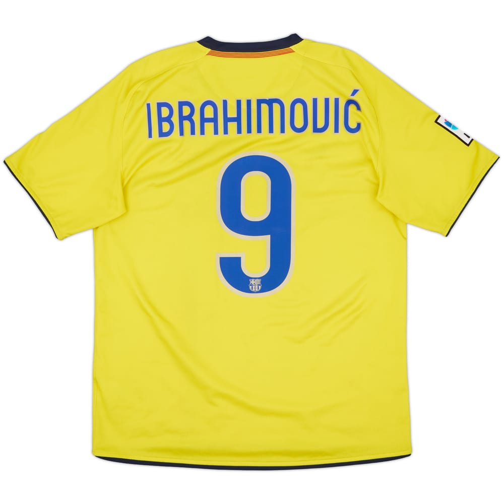 2008-10 Barcelona Away Shirt Ibrahimovic #9 - 7/10 - (M)