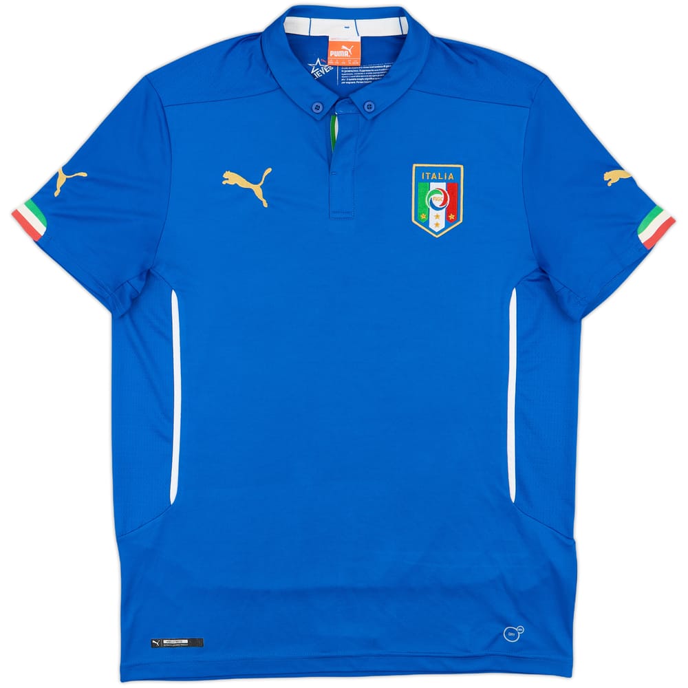 2014-15 Italy Home Shirt - 9/10 - (XL.Boys)