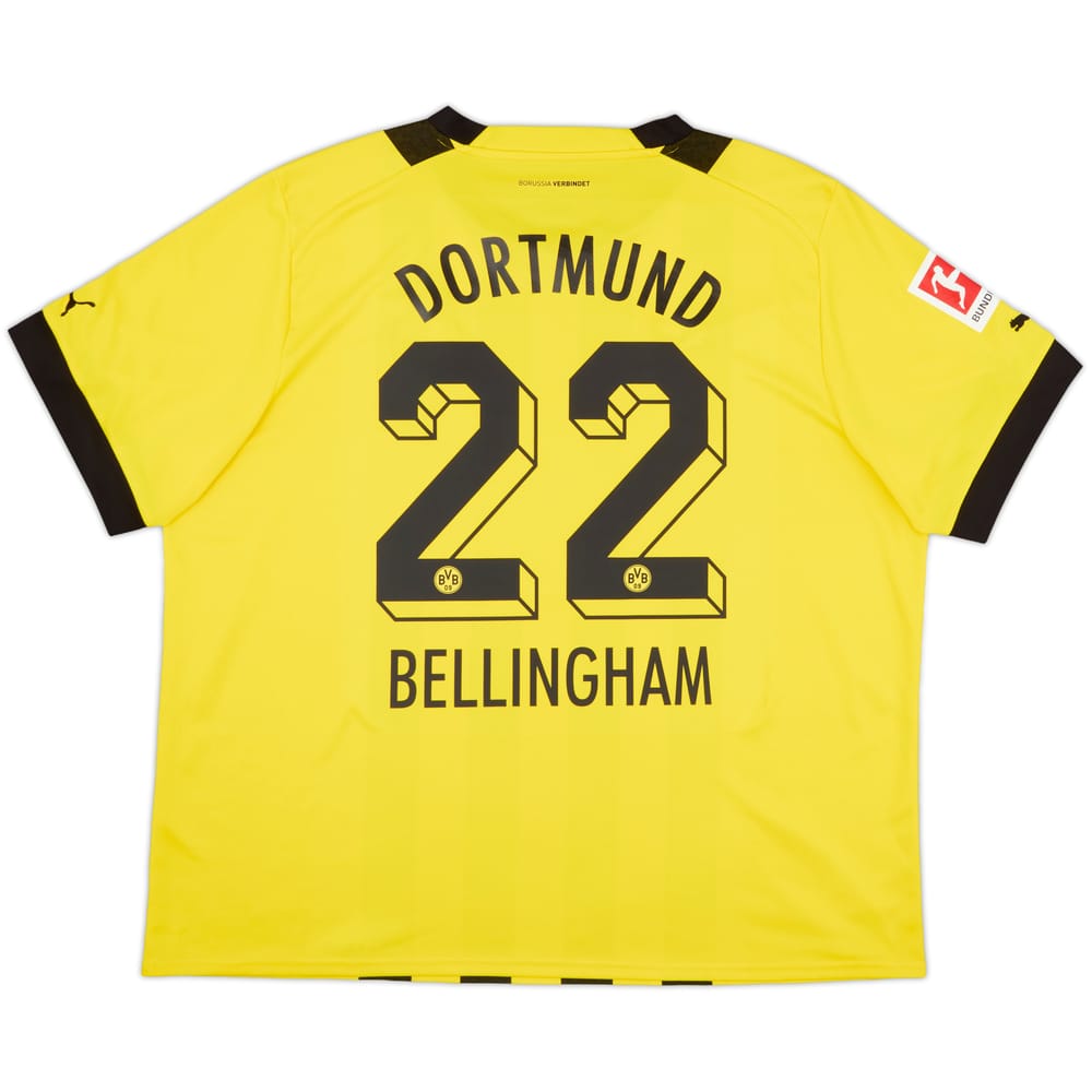 2022-23 Dortmund Home Shirt Bellingham #22 - 9/10 - (3XL)