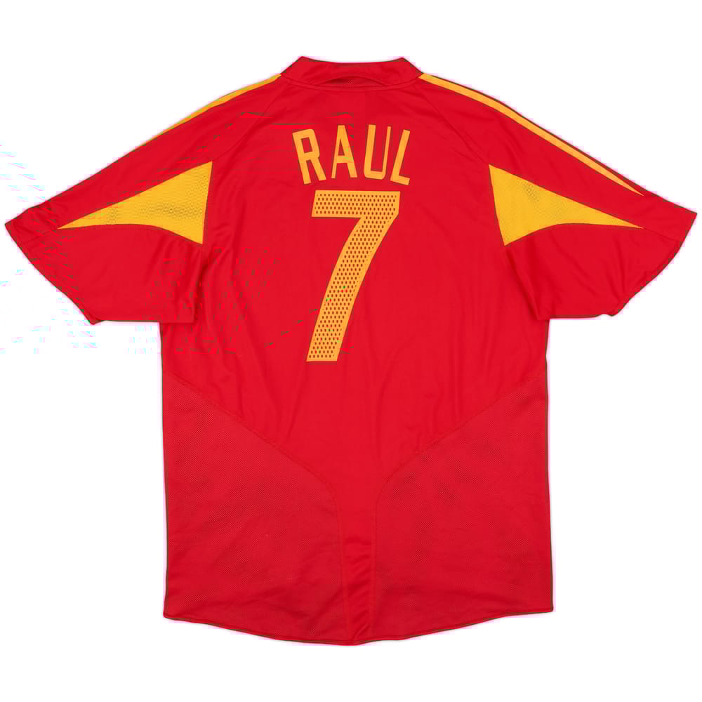 2004-06 Spain Home Shirt Raul #7 - 8/10 - (L)