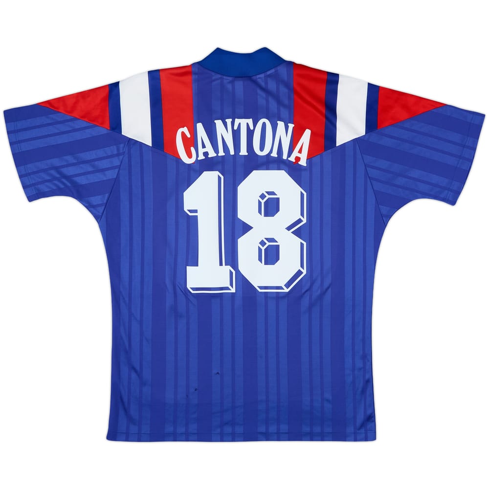 1992-94 France Home Shirt Cantona #18 - 9/10 - (L)