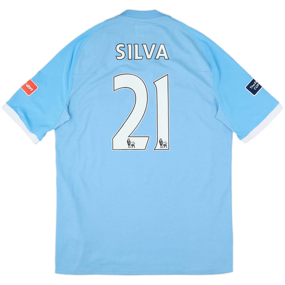 2010-11 Manchester City Home Shirt Silva #21 - 5/10 - (L)
