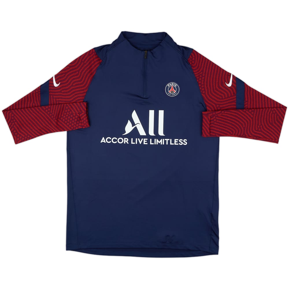 2020-21 Paris Saint-Germain Nike 1/4 Zip Drill Top - 10/10 - (L)