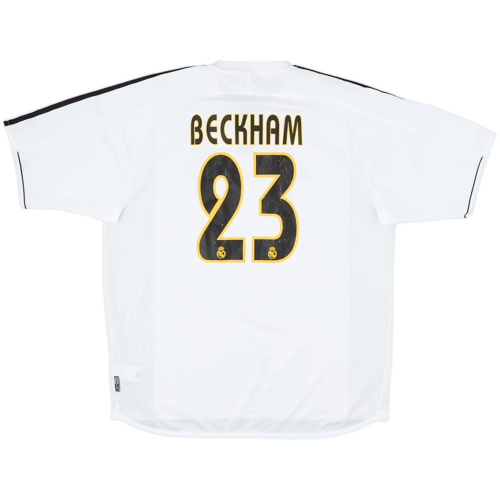 2003-04 Real Madrid Home Shirt Beckham #23 - 6/10 - (L)
