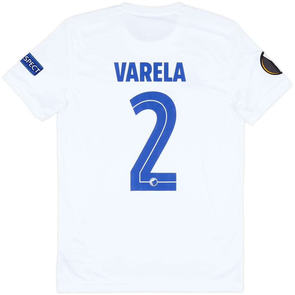 2019-20 FC Copenhagen Match Issue Europa League Home Shirt Varela #2