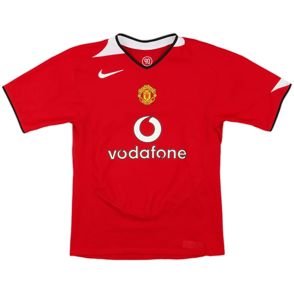 2004-06 Manchester United Home Shirt - 7/10 - (M.Boys)