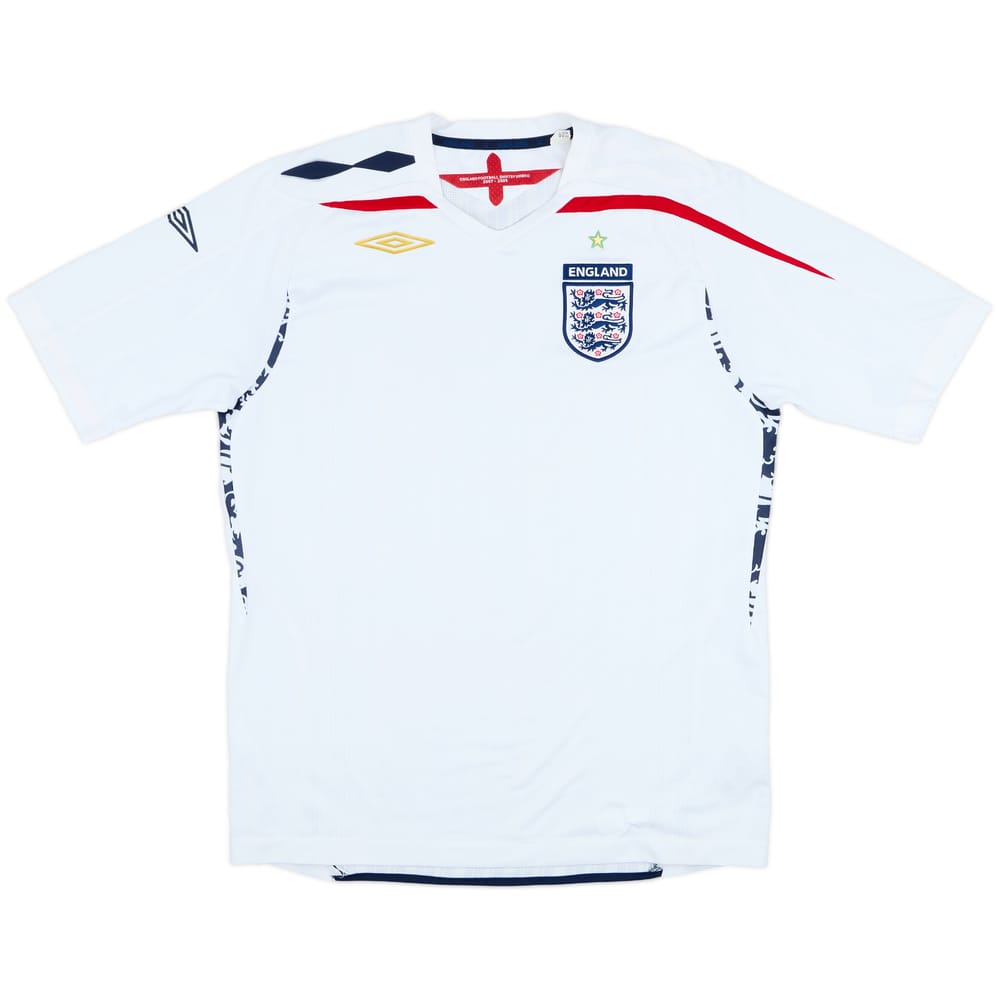 2007-09 England Home Shirt - 4/10 - (L)