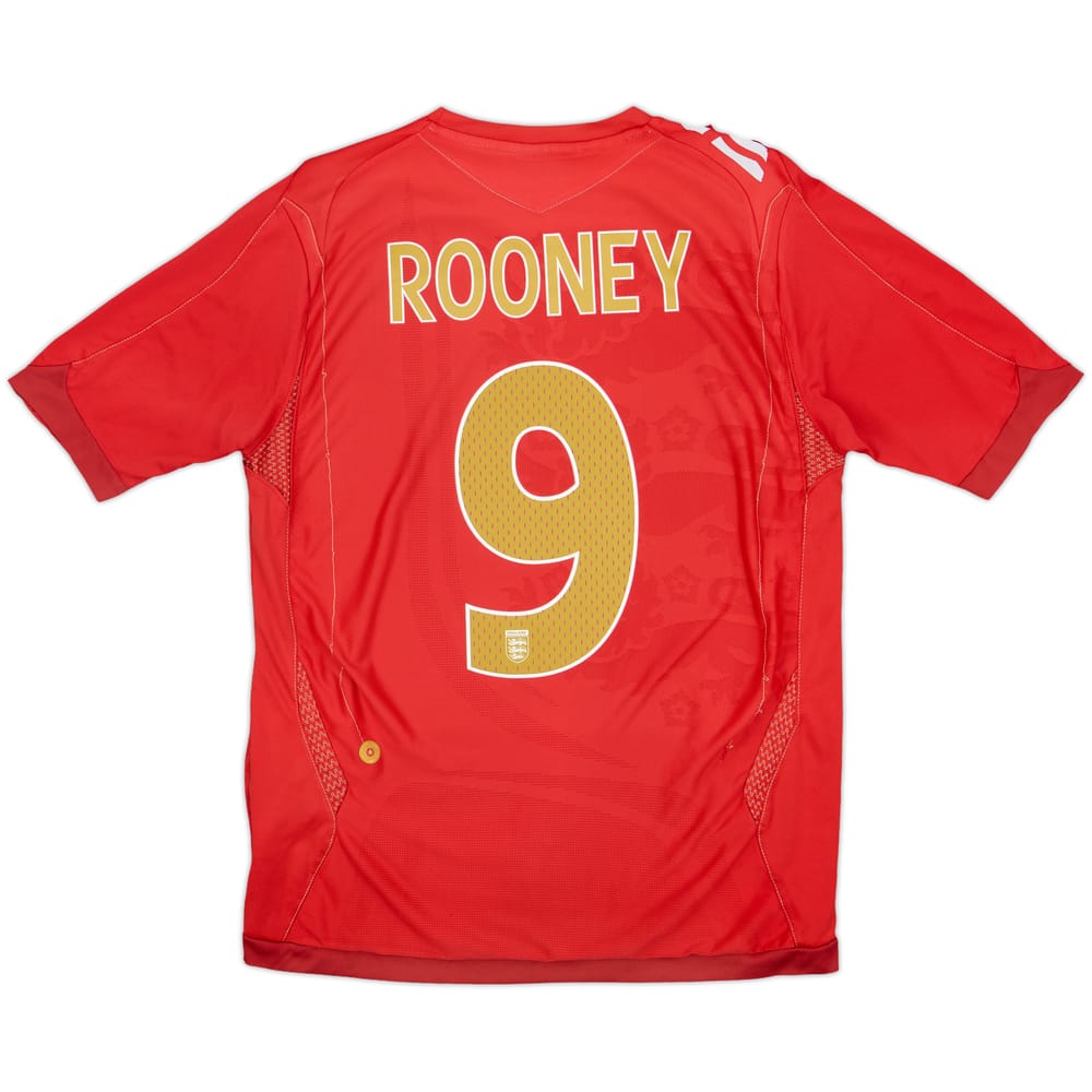 2006-08 England Away Shirt Rooney #9 - 6/10 - (M)