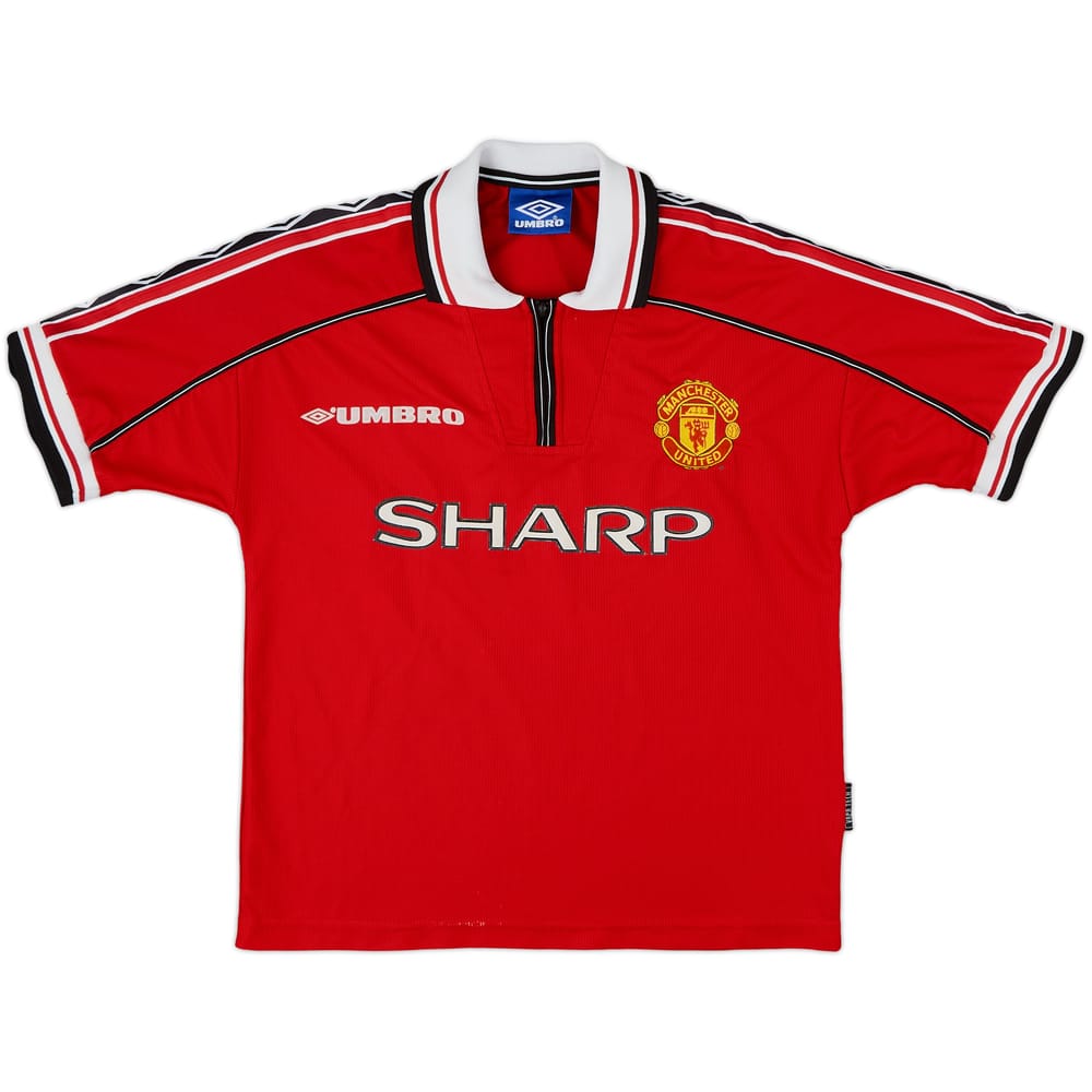 1998-00 Manchester United Home Shirt - 8/10 - (L.Boys)