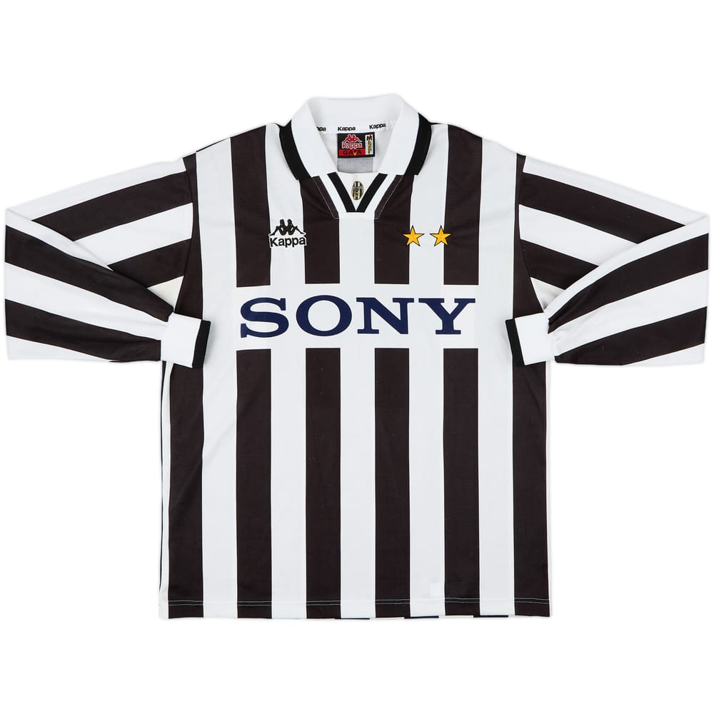 1995-97 Juventus Home L/S Shirt - 9/10 - (M)