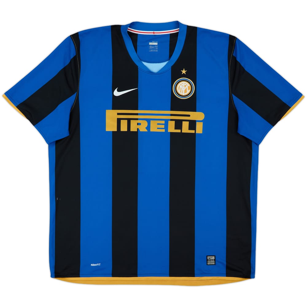 2008-09 Inter Milan Home Shirt - 9/10 - (XXL)