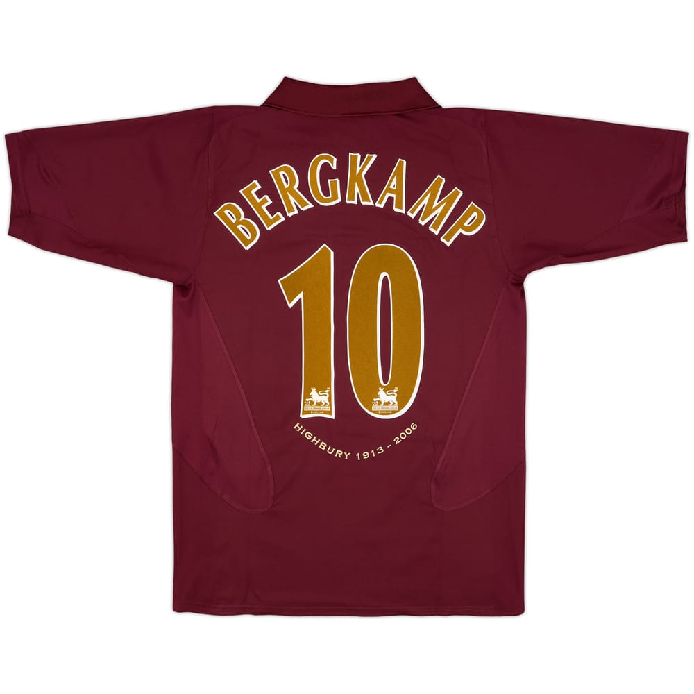 2005-06 Arsenal Home Shirt Bergkamp #10 - 8/10 - (M)