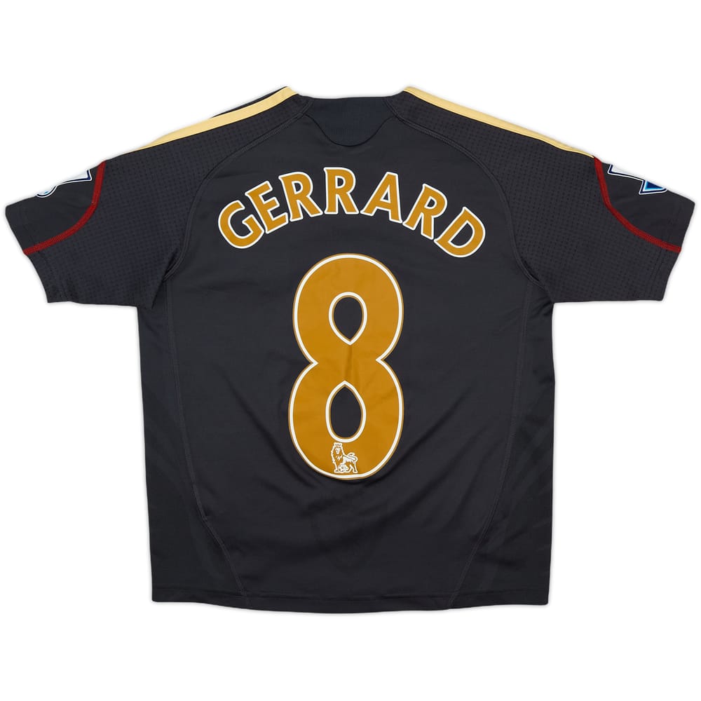 2009-10 Liverpool Away Shirt Gerrard #8 - 8/10 - (7-8 Years)