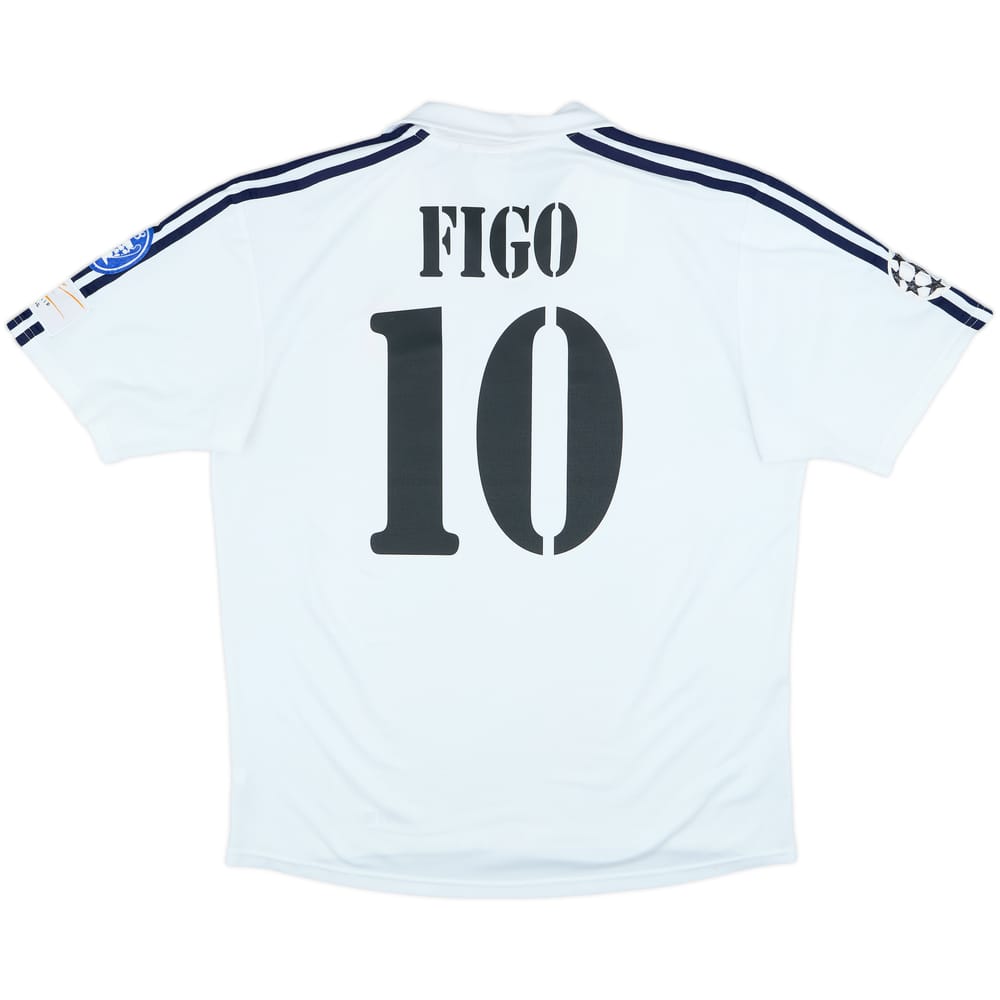 2001 Real Madrid Home Shirt Figo #10 - 6/10 - (L)