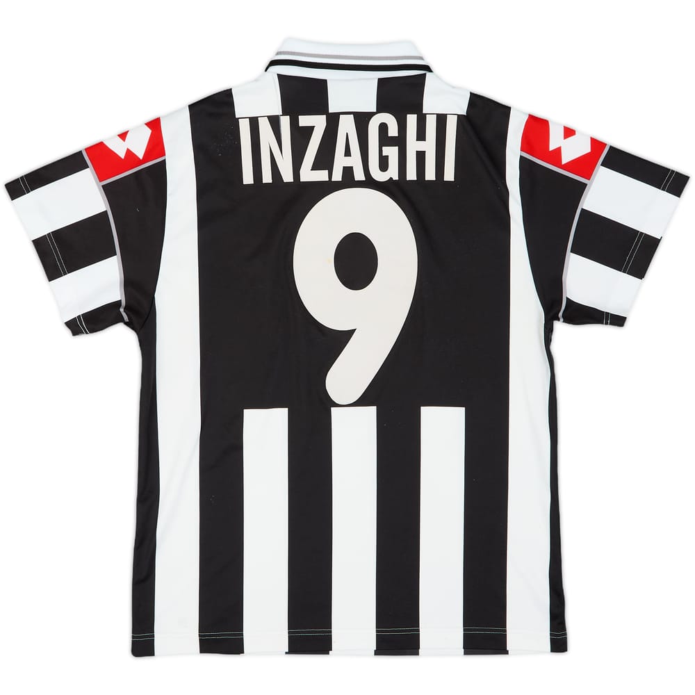2000-01 Juventus Basic Home Shirt Inzaghi #9 - 6/10 - (XL.Boys)