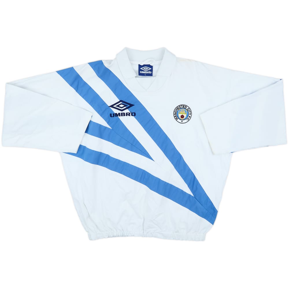 1991-93 Manchester City Umbro Drill Top - 8/10 - (L)