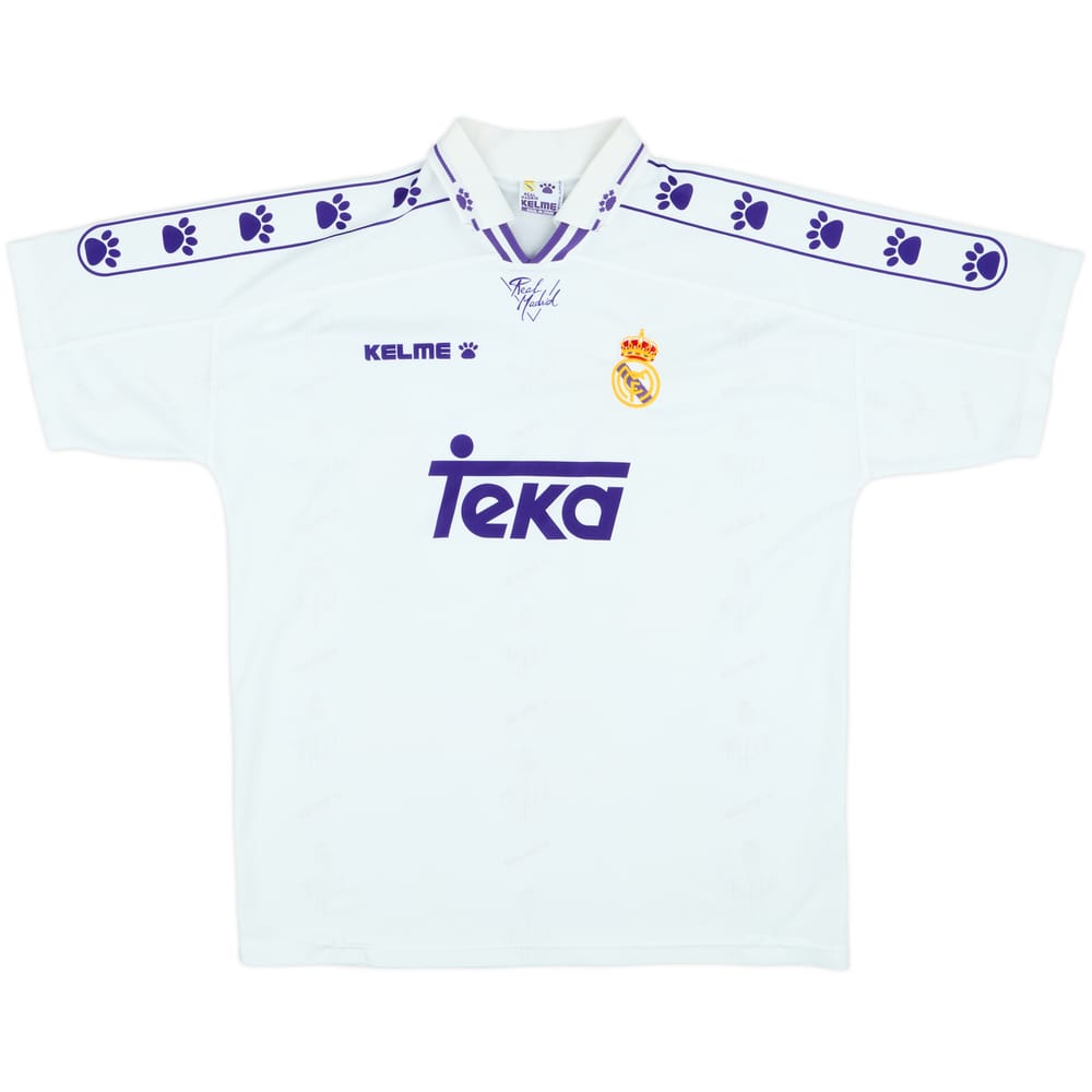1994-96 Real Madrid Home Shirt - 8/10 - (XL)