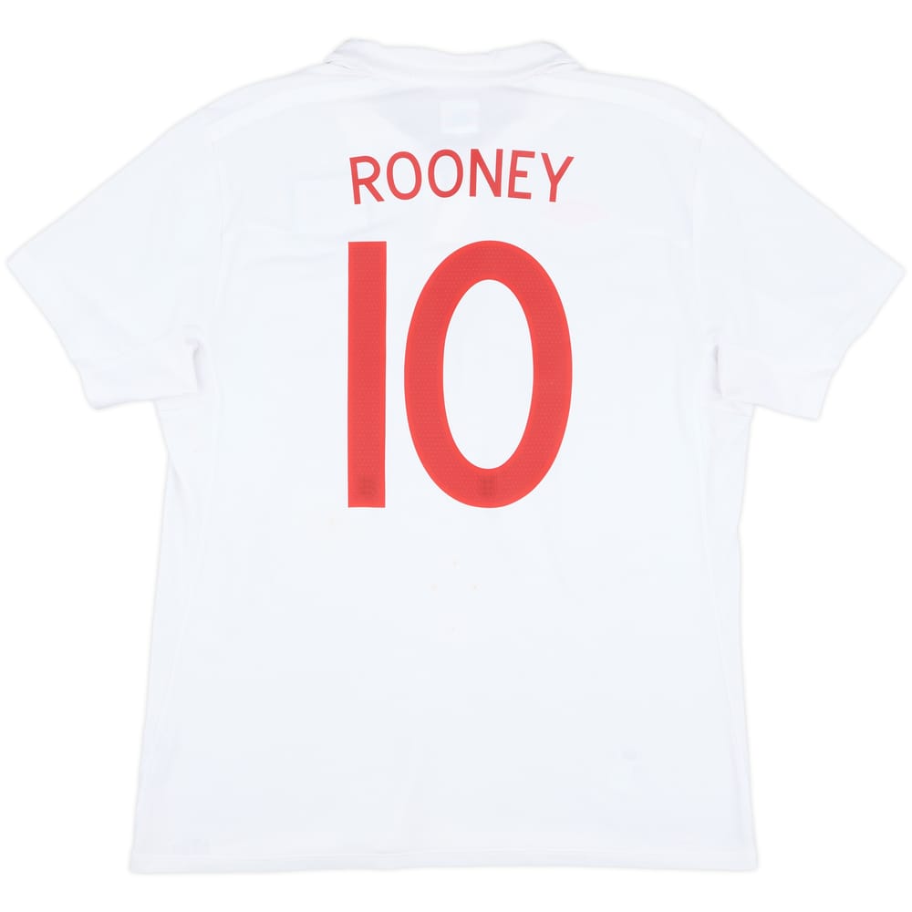 2009-10 England Home Shirt Rooney #10 - 8/10 - (L)