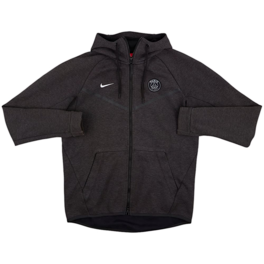 2017-18 Paris Saint-Germain Nike Zipped Hooded Sweat Top - 9/10 - (M)