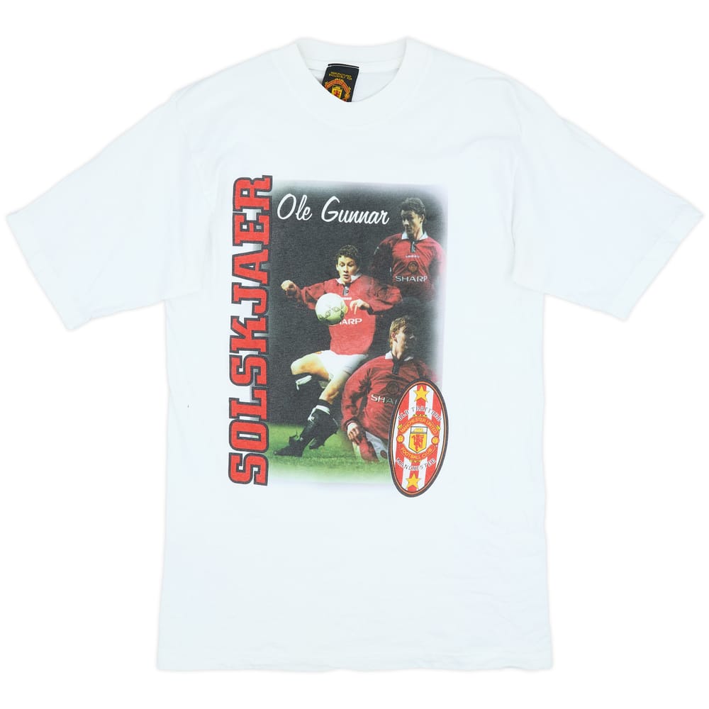 1996-98 Manchester United Graphic Tee - 9/10 - (S)