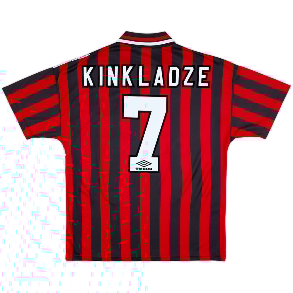 1994-96 Manchester City Away Shirt Kinkladze #7 - 10/10 - (L)