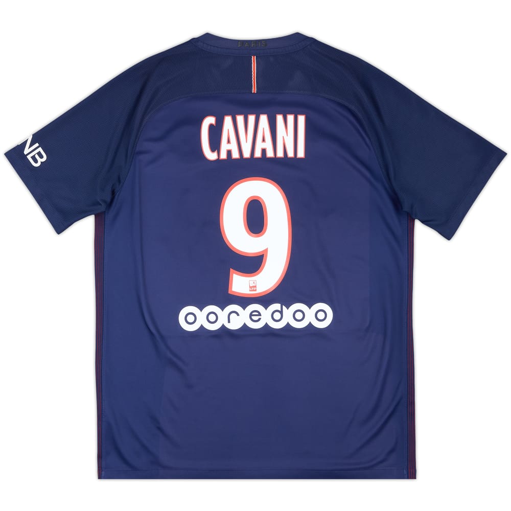 2016-17 Paris Saint-Germain Home Shirt Cavani #9 - 5/10 - (L)