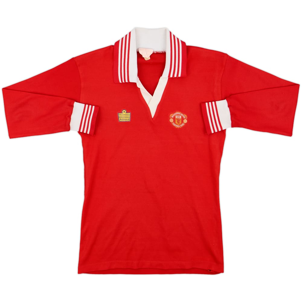 1976-80 Manchester United Home L/S Shirt - 8/10 - (L)