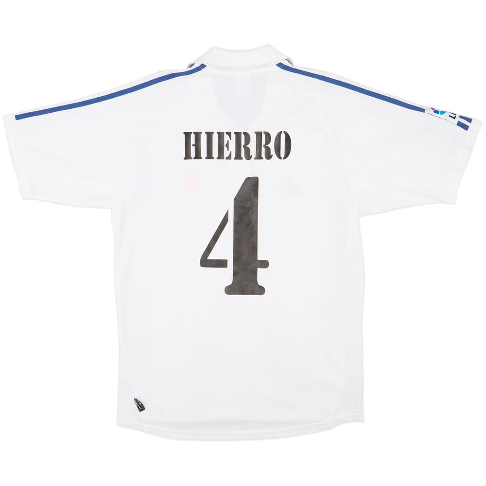 2001 Real Madrid Home Shirt Hierro #6 - 5/10 - (M)