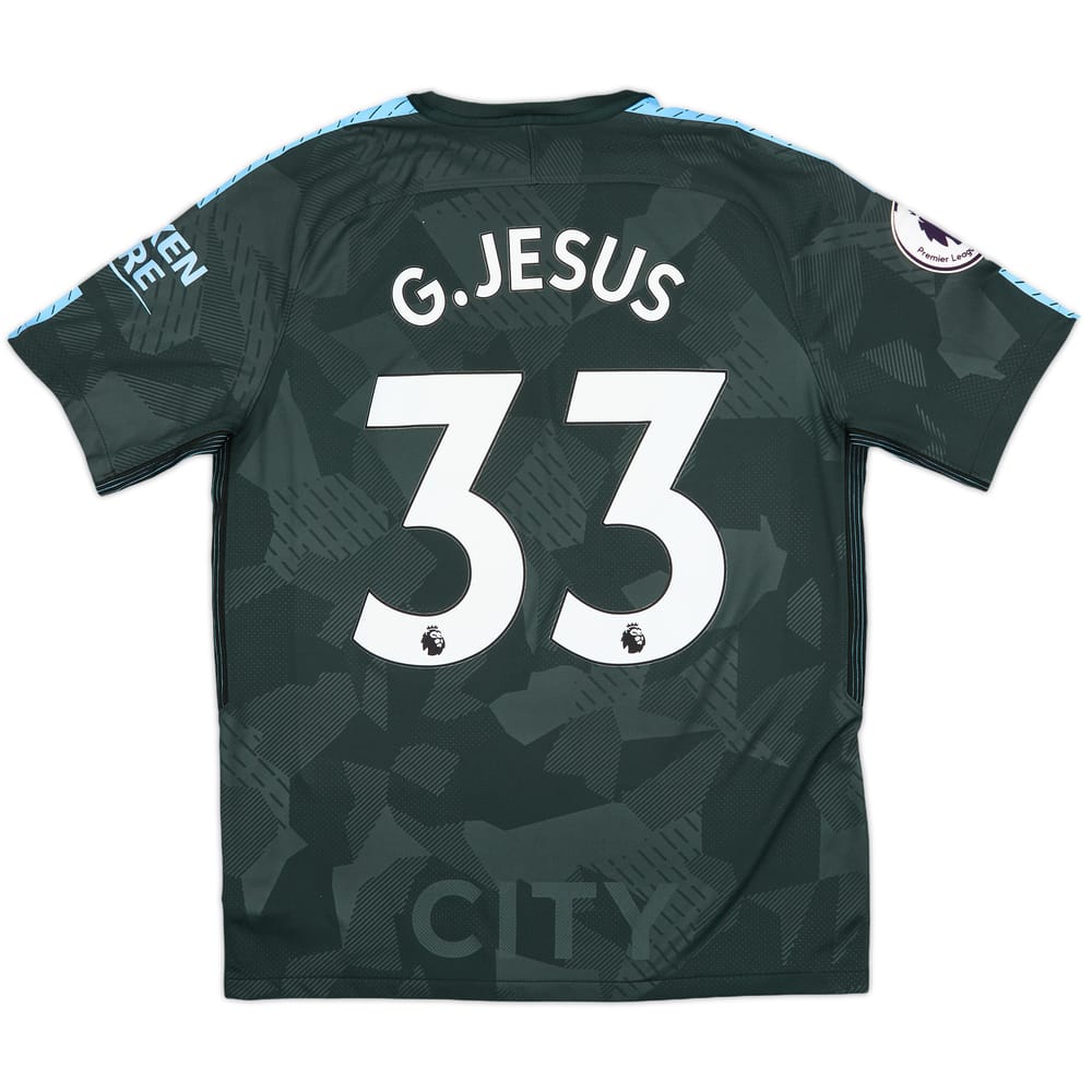 2017-18 Manchester City Third Shirt G.Jesus #33 - 8/10 - (M)