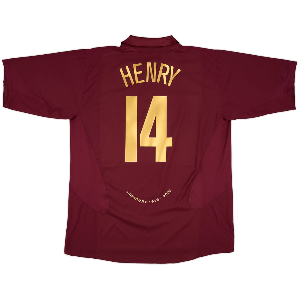2005-06 Arsenal Home Shirt Henry #14 - 9/10 - (XXL)