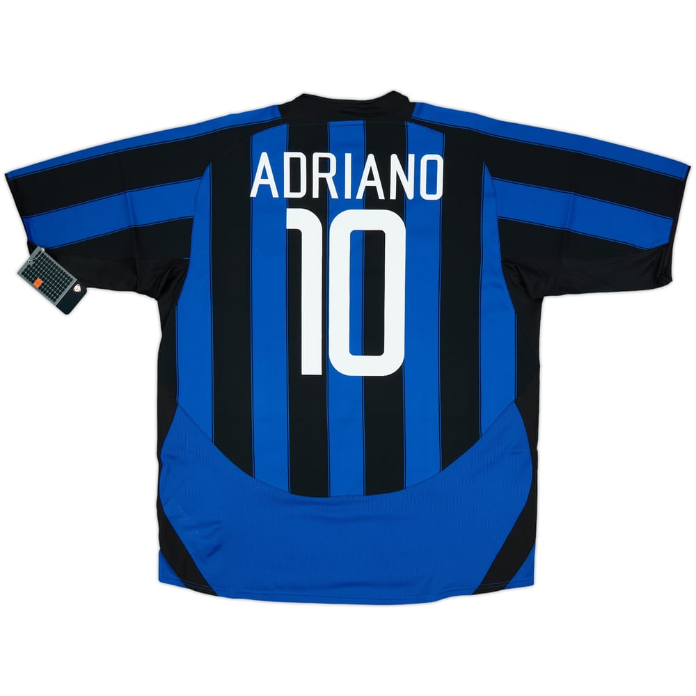 2003-04 Inter Milan Player Issue Home Shirt Adriano #10 (XL)