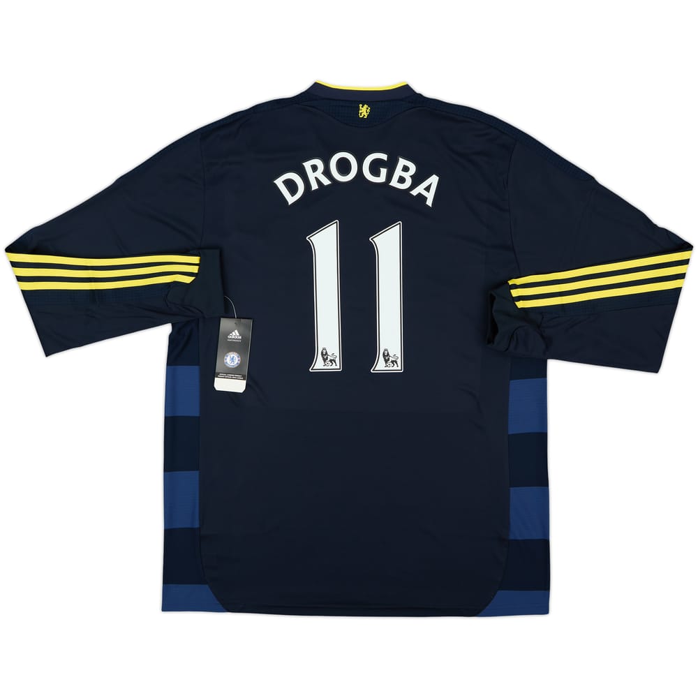 2009-10 Chelsea Player Issue Away L/S Shirt Drogba #11 (XL)