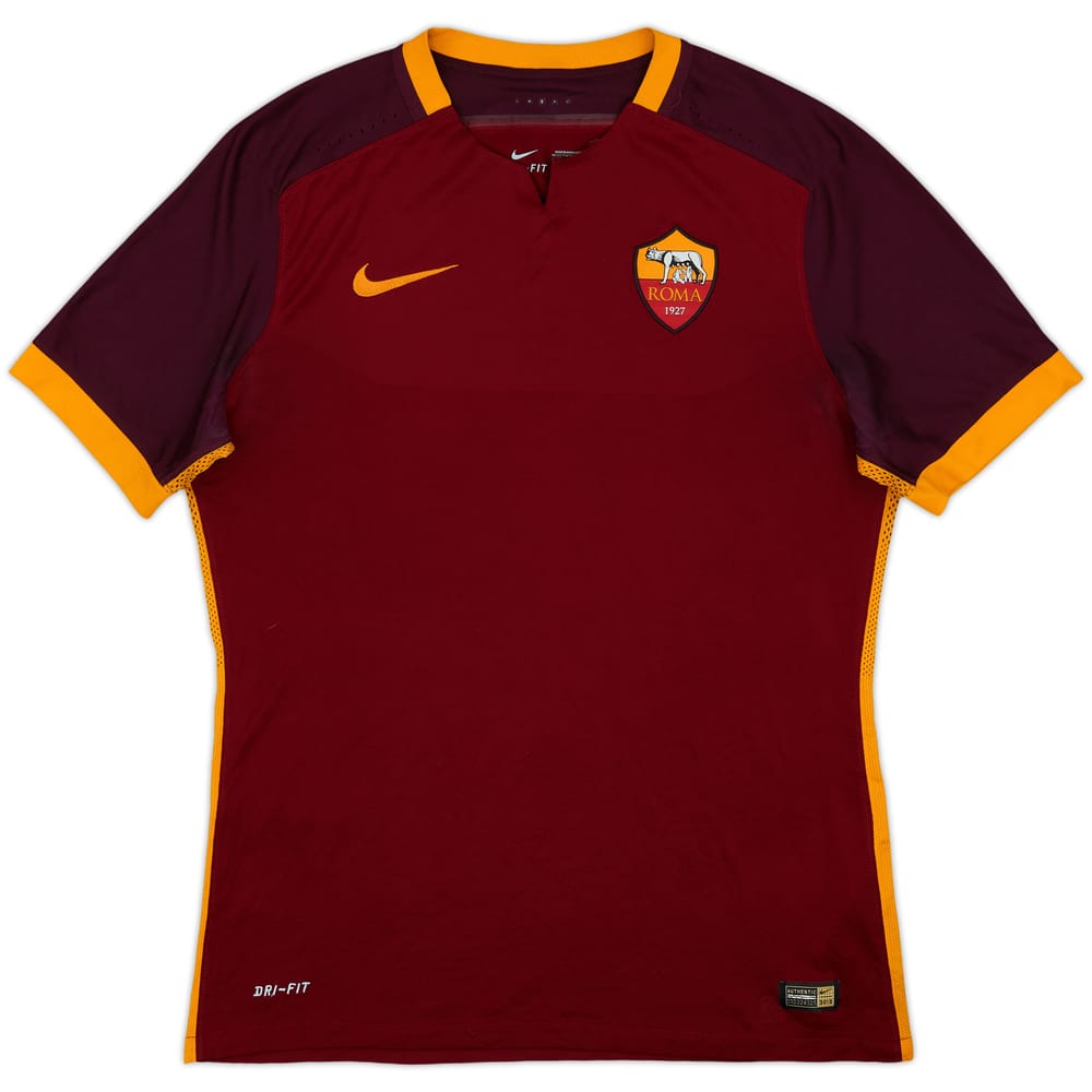 2015-16 Roma Authentic Home Shirt - 4/10 - (L)