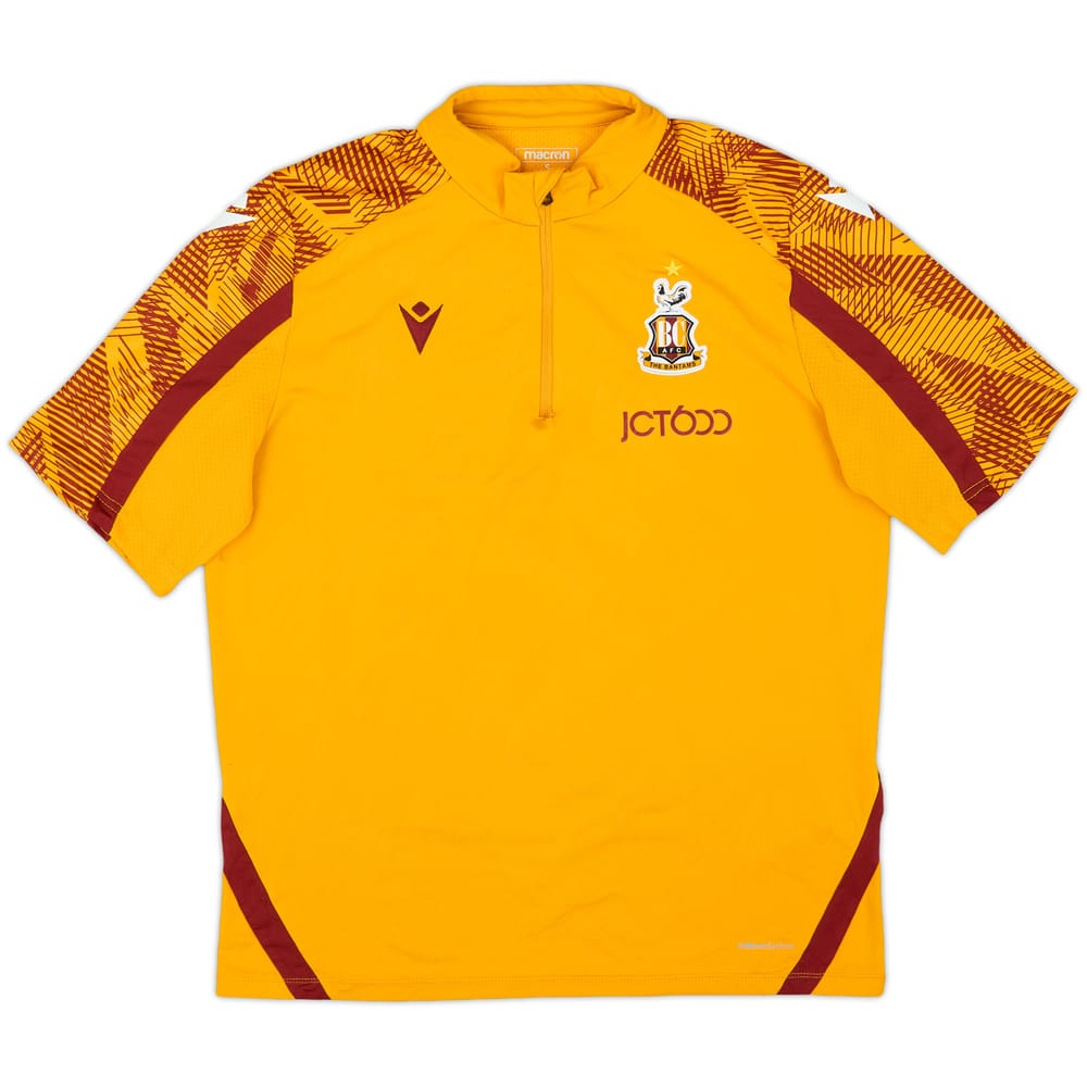 2022-23 Bradford City Macron 1/4 Zip Polo Shirt - 3/10 - (S)