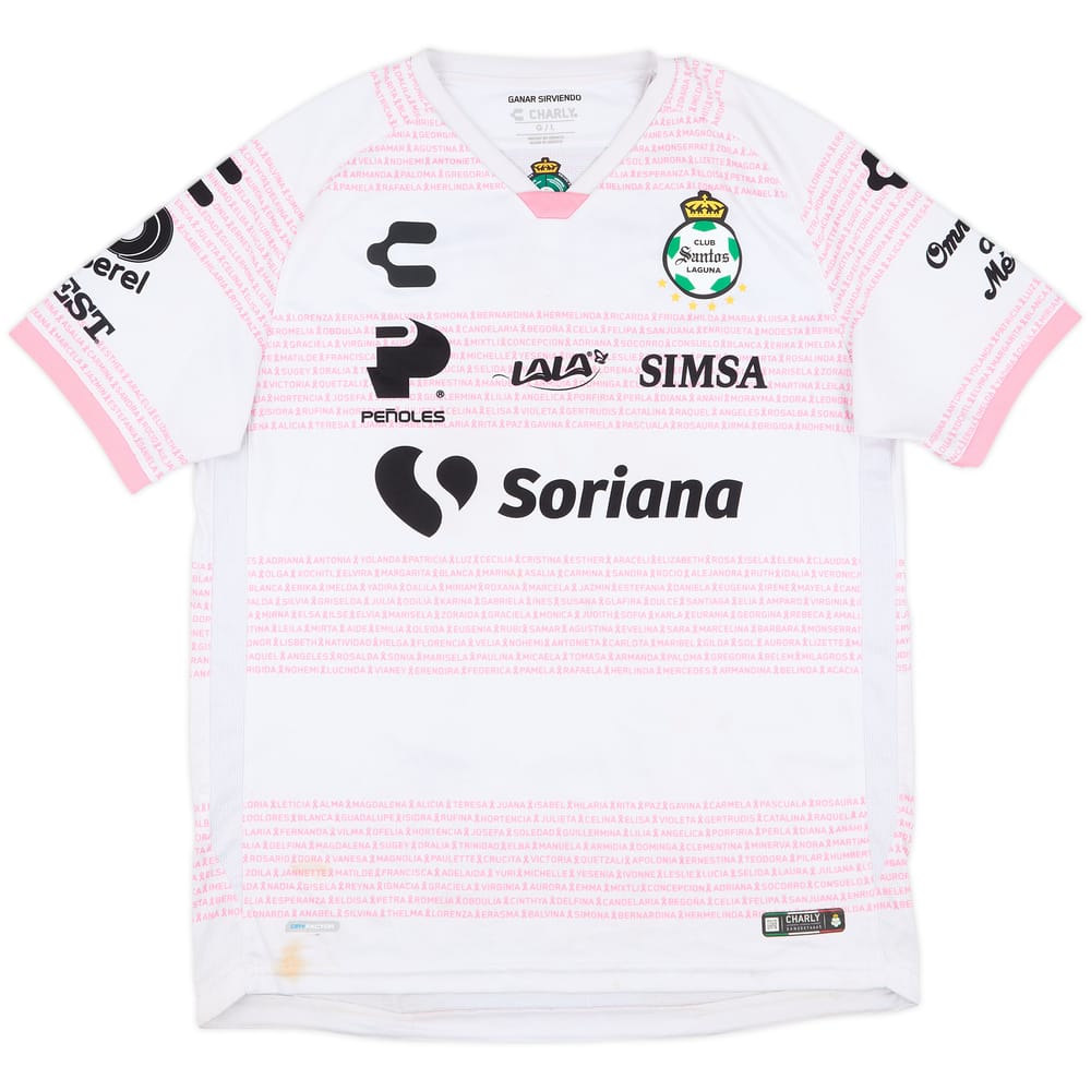 2020-21 Santos Laguna Pink October Special Shirt #21 - 6/10 - (L)