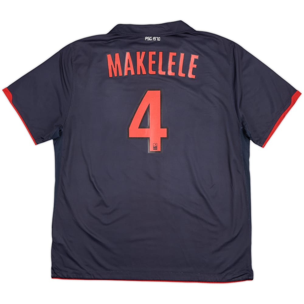 Camiseta de visitante del Paris Saint-Germain 2010-11 Makelele #4 - 7/10 - (XXL)