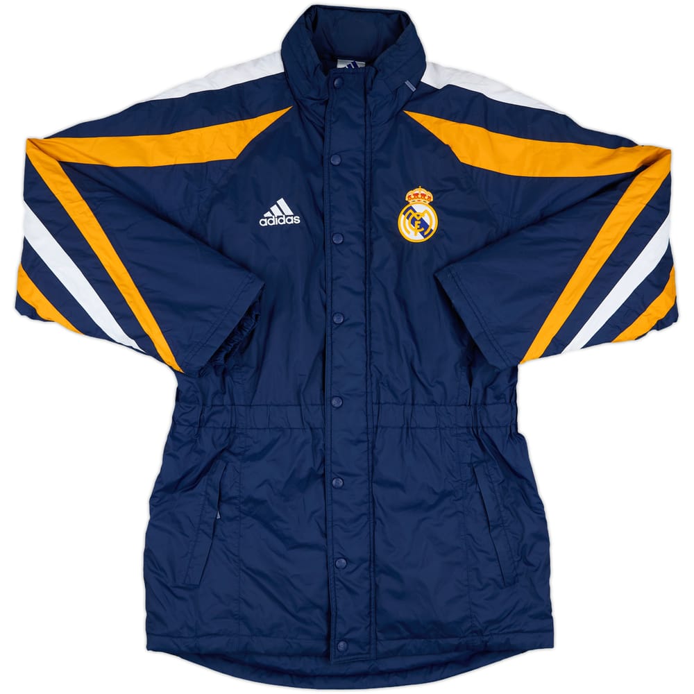 1997-98 Real Madrid adidas Padded Bench Coat - 10/10 - (S)
