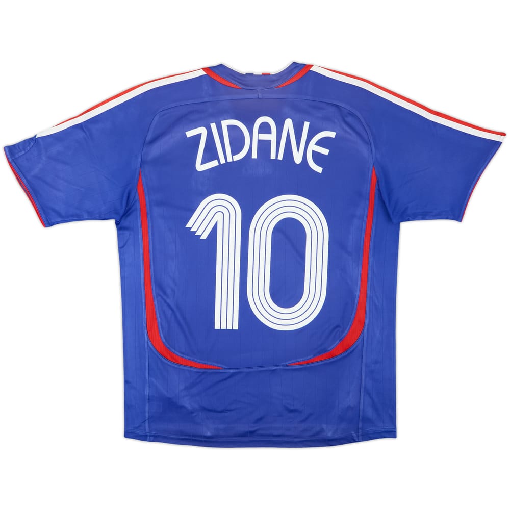2006-07 France Home Shirt Zidane #10 - 6/10 - (XL.Boys)