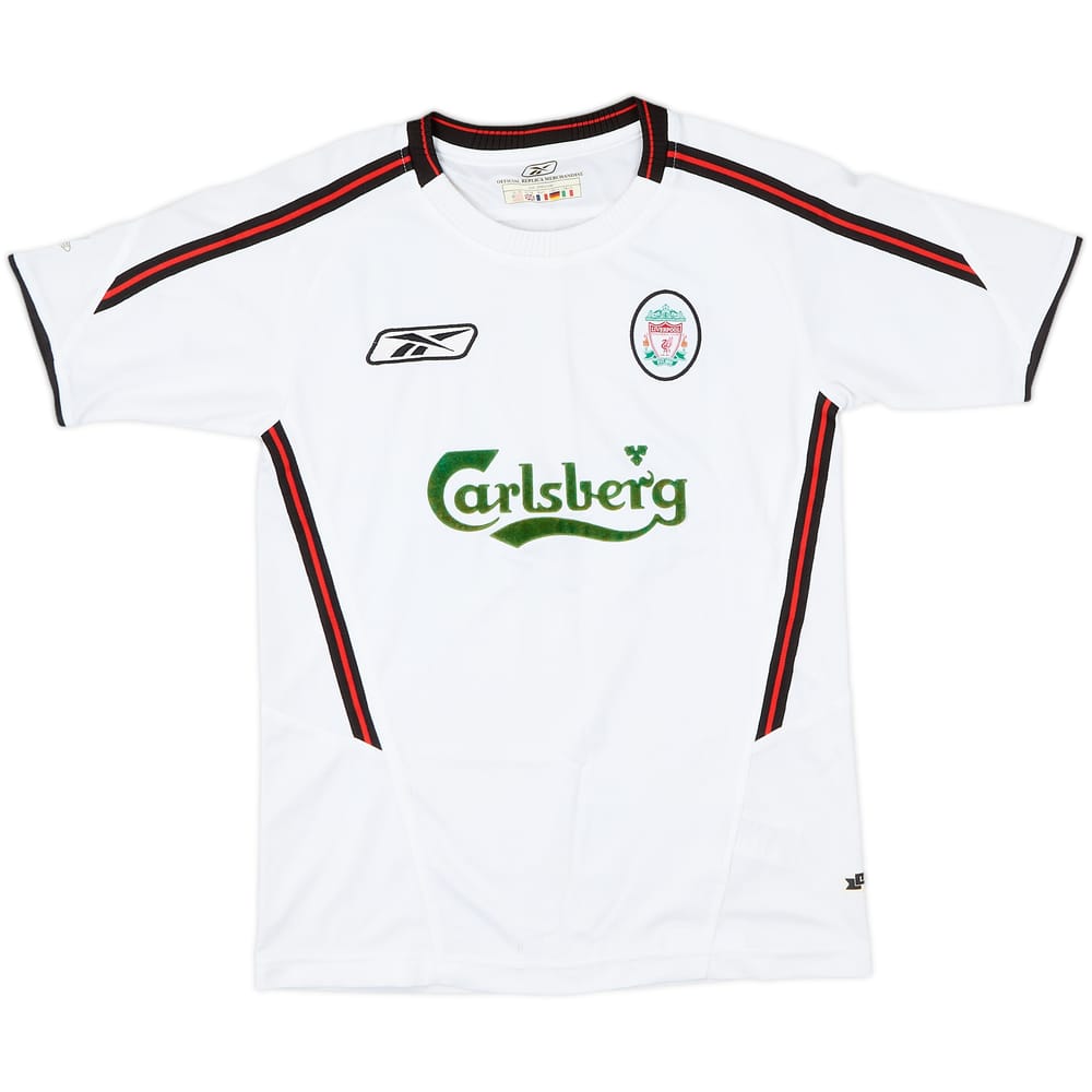 2003-04 Liverpool Away Shirt - 8/10 - (M.Boys)
