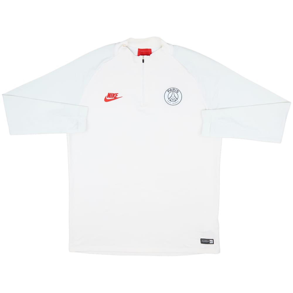 2019-20 Paris Saint-Germain Nike 1/4 Zip Drill Top - 7/10 - (L)