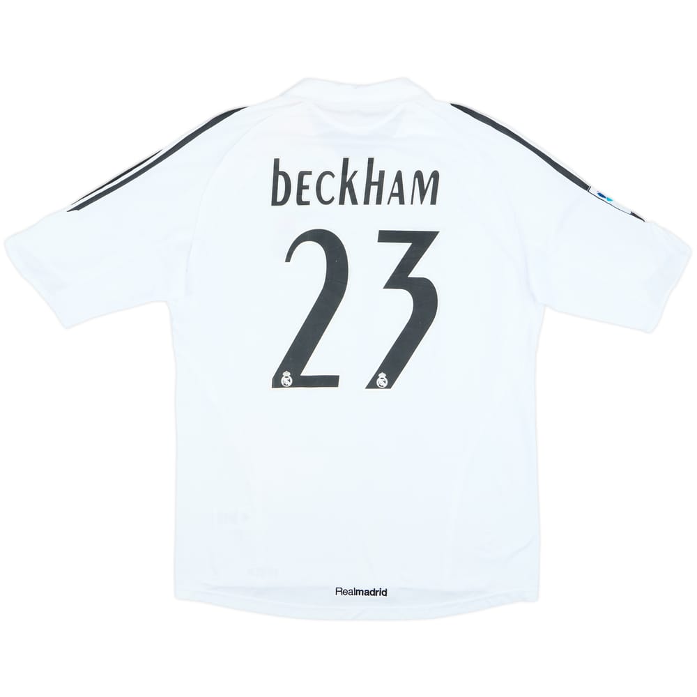 2005-06 Real Madrid Home Shirt Beckham #23 - 6/10 - (L)