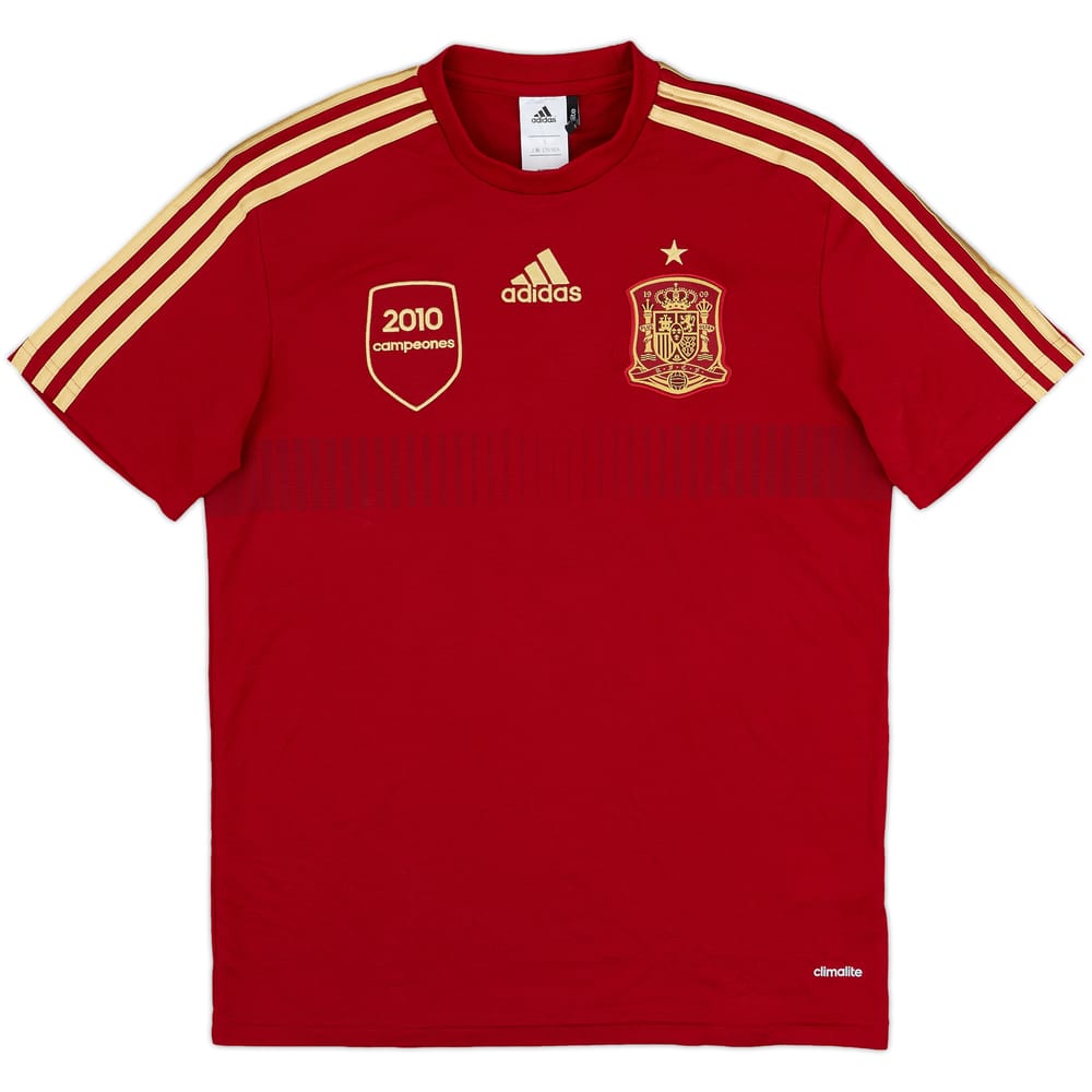 2013-15 Spain Campeones adidas Training Shirt - 10/10 - (S)