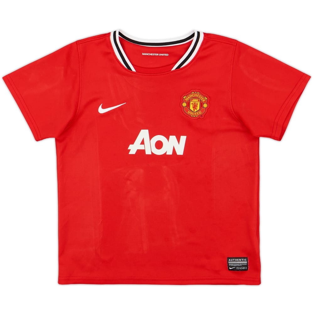 2011-12 Manchester United Home Shirt - 7/10 - (7-8 Years)