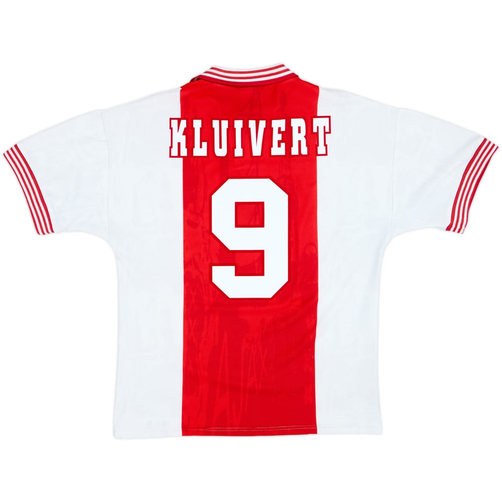 1996-97 Ajax Home Shirt Kluivert #9 - 9/10 - (M)