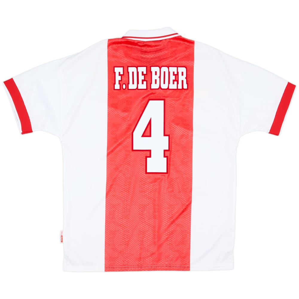 1998-99 Ajax Home Shirt F.De Boer #4 - 10/10 - (L)