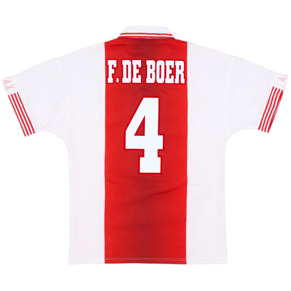 1997-98 Ajax Home Shirt F.De Boer #4 - 9/10 - (S)