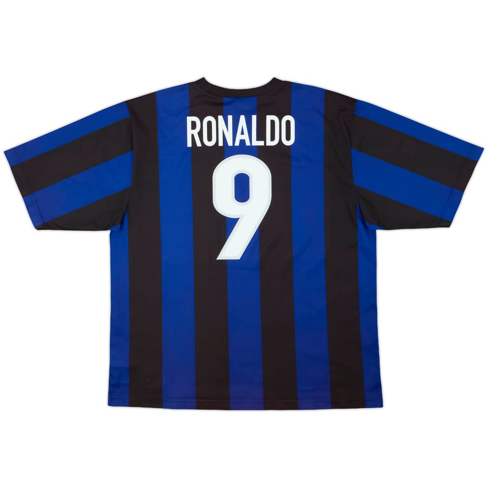 1999-00 Inter Milan Basic Home Shirt Ronaldo #9 - 8/10 - (XL)